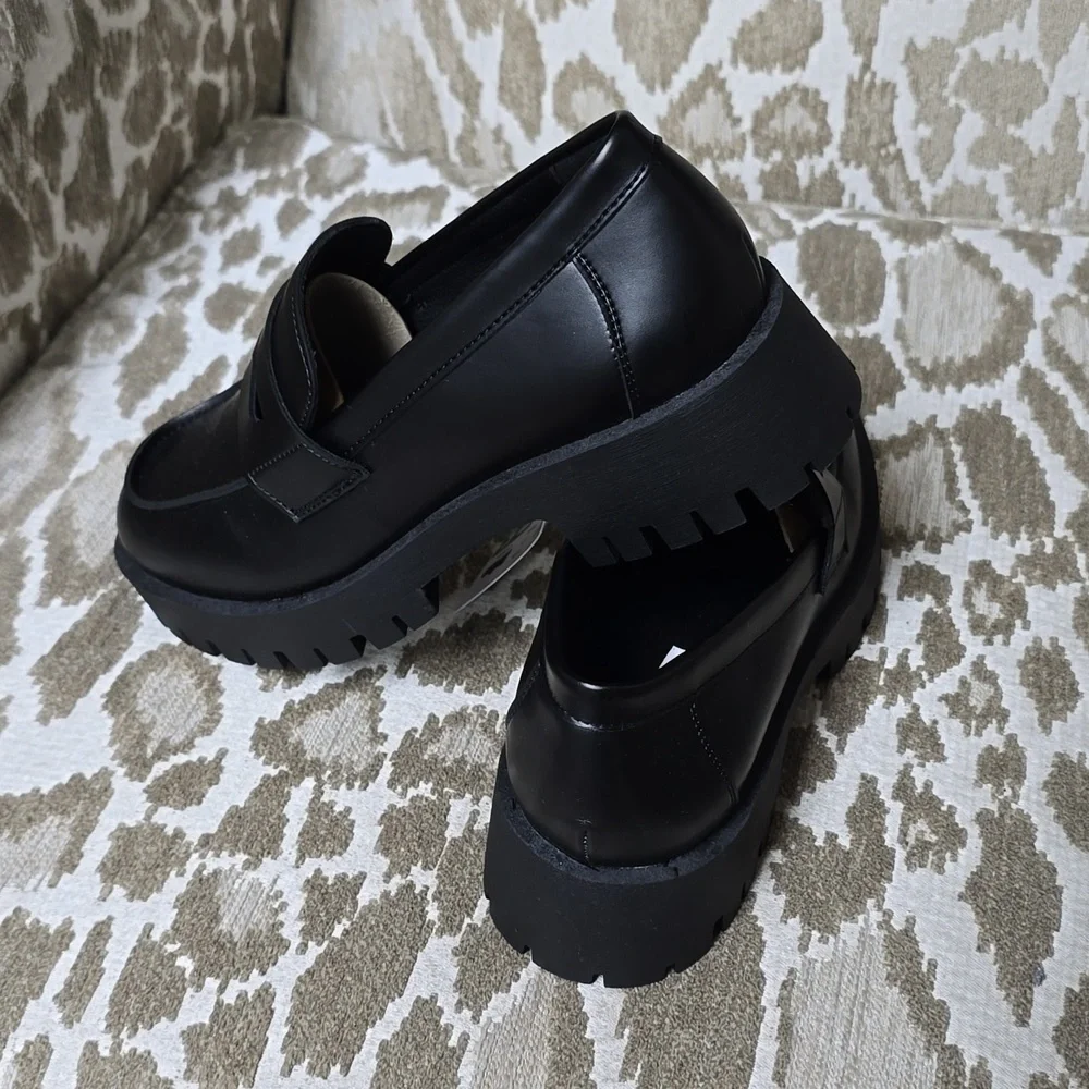 Steve Madden Ladies' Lug Loafer size 7.5 black - Picture 4 of 4